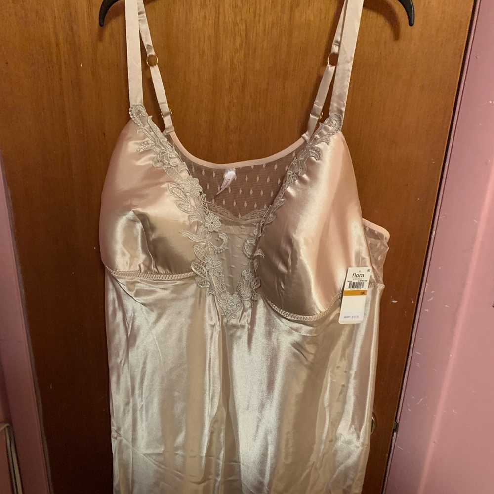 Flora by Flora Nikrooz Plus Size Satin Nightgown